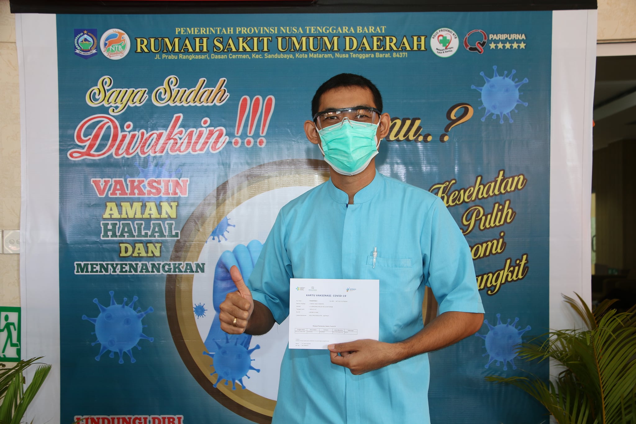 Hari Ketiga Pelaksanaan Pemberian Vaksin COVID-19 di RSUD Provinsi NTB