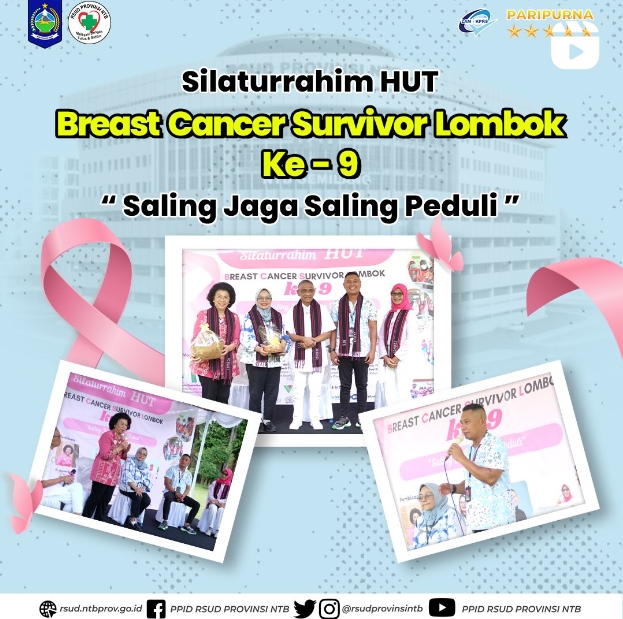 Silaturrahim HUT Breast Cancer Survivor Lombok ke-9, "Saling Jaga, Saling Peduli"