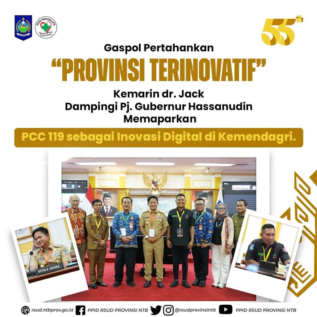 Gaspol Pertahankan "Provinsi Terinovatif", dr. Jack Dampingi Pj. Gubernur Memaparkan PCC 119 sebagai Inovasi Digital di Kemendagri