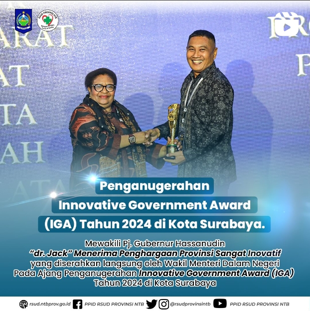 Penganugrahan Innovative Government Award (IGA) Tahun 2024 di Kota Surabaya
