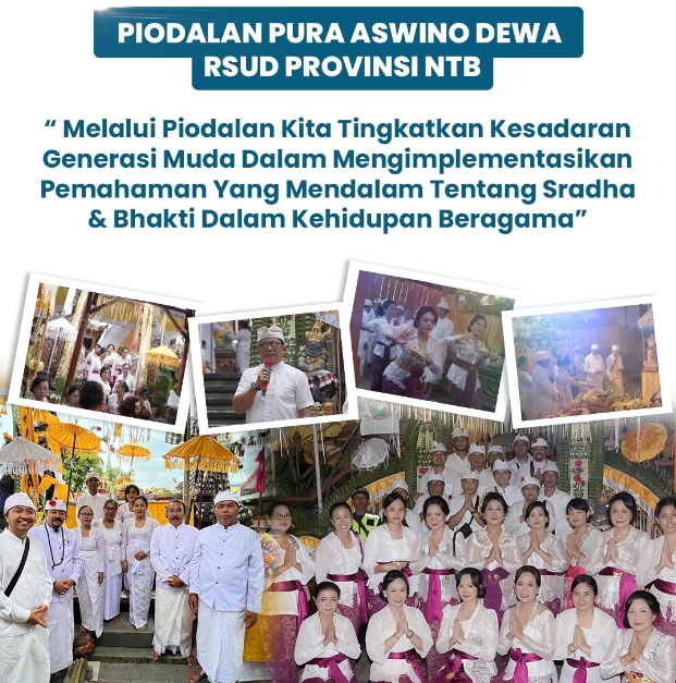 Piodalan Pura Aswino Dewa RSUD Provinsi NTB