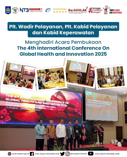 Plt. Wadir Pelayanan, Plt. Kabid Pelayanan, dan Kabid Keperawatan Menghadiri Acara Pembukaan The 4th International Conference on Global Health and Innovation 2025