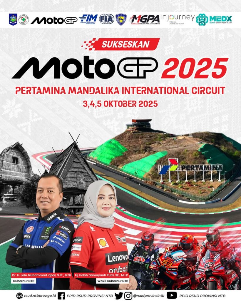 Sukseskan MotoGP 2025 Pertamina Mandalika International Circuit 3-5 Oktober 2025