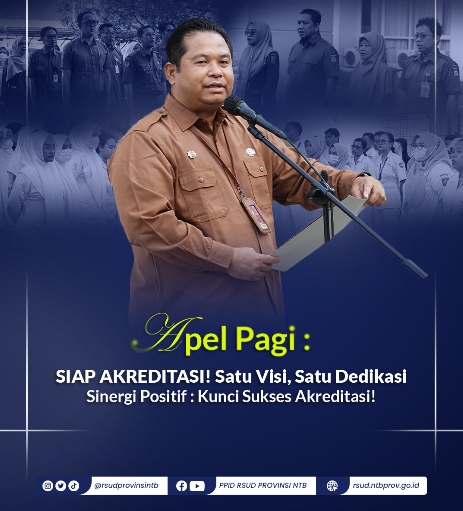 Apel Pagi, Siap Akreditasi! Satu Visi, Satu Dedikasi, Sinergi Positif, Kunci Sukses Akreditasi!
